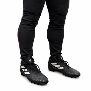 Size 12 Adidas Men’s Freak Mid MD Football Cleats Black White Lace Up Studs